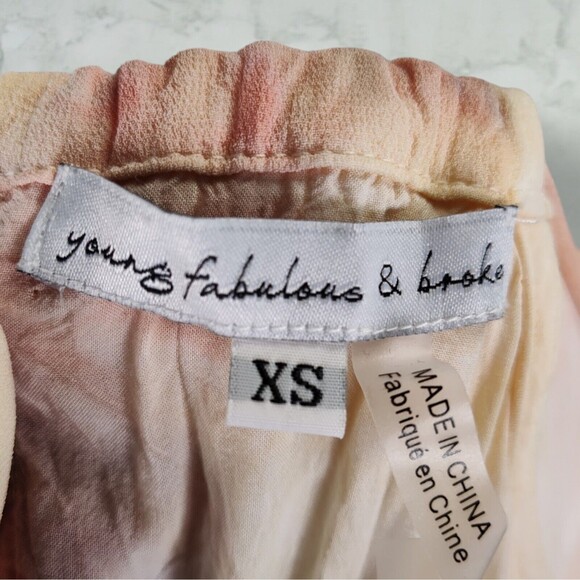 Young Fabulous and Broke Elie Trapeze Dress Size XS Viscose Chiffon Halter Midi - Picture 14 of 16